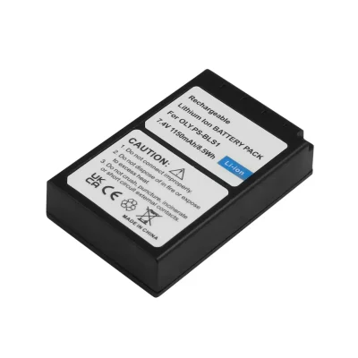 AVIZAR Batterie pour Appareil Photo Olympus BLS-1 Li-ion 7.4V 1150mAh 8.5Wh Noir