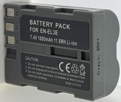 OTECH Batterie pour NIKON EN-EL3 - Garantie 1 an