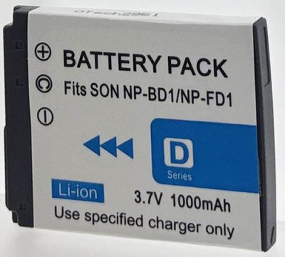 OTECH Batterie pour SONY NP-BD1 - Garantie 1 an