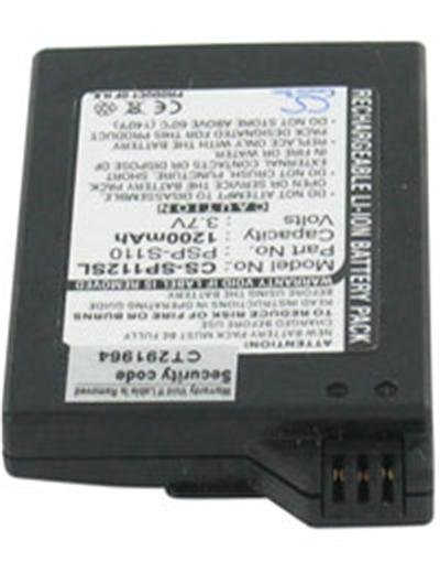 ABOUTBATTERIES Batterie Type Sony PSP-S110, 3.7V, 1200mAh, Li-ION