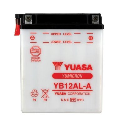 YUASA Batterie YB12AL-A Conventionnelle Avec Entretien - Livr&eacute;e Sans Acide