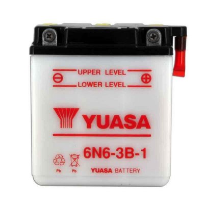 YUASA Batterie  pour Moto Yamaha 125 DT 1978 &agrave;  1979 6N6-3B-1 / 6V 6Ah