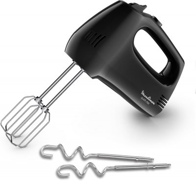 MOULINEX Batteur &eacute;lectrique 300 W l&eacute;ger noir - Neuf