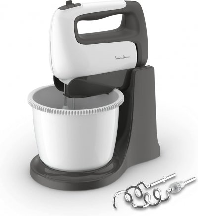 MOULINEX Batteur &eacute;lectrique 500 W inox blanc/noir