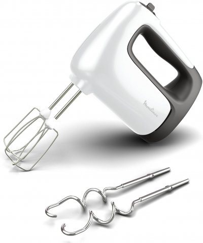 MOULINEX Batteur &eacute;lectrique 500 W robuste blanc/ gris
