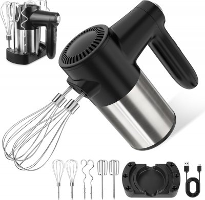 VENDOS85 Batteur Electrique Sans Fil 7 Vitesses