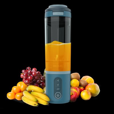 CECOTEC Batteuse Portable Power Titanium Shake2Go Lagoon 600ml 180W