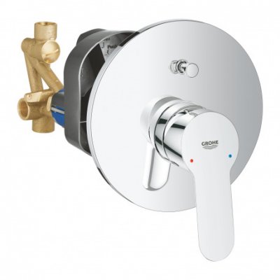 GROHE BauEdge Mitigeur Bain/Douche, avec levier, Chrome (MitigeurBD3)