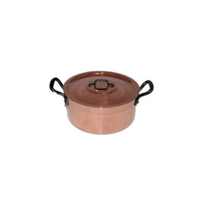 GENERIQUE Baumalu 204011 Faitout + Couvercle en Cuivre Diam&egrave;tre : 20 cm