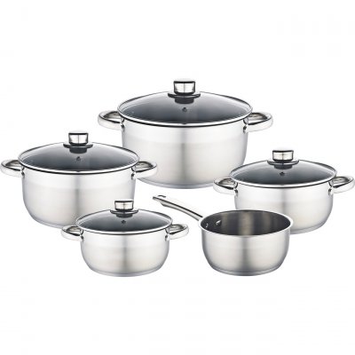 BAUMALU  341979 batterie 9 pieces inox - tous feux dont induction