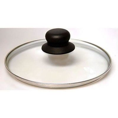BAUMALU  383717 Couvercle Verre 32 cm Cercl&eacute; Inox