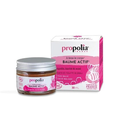 PROPOLIA Baume Actif&reg; certifi&eacute; Bio Propolis, Karit&eacute; & Miel 