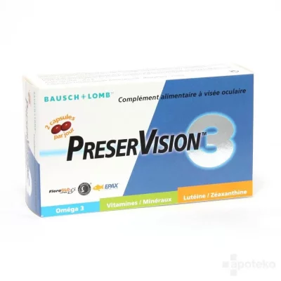 BAUSCH + LOMB  Preservision3 60 Caps - Bo&icirc;te 60 capsules
