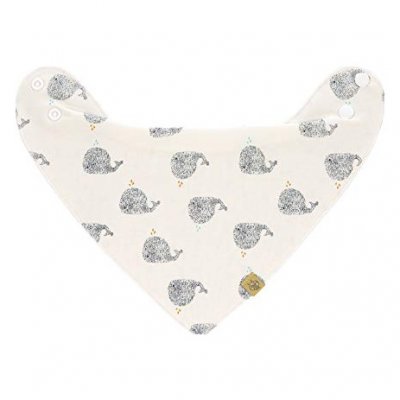 LASSIG Bavoir bandana en coton bio baleine Little Water