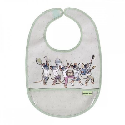 PETIT JOUR PARIS Bavoir en toile cir&eacute;e Ernest et C&eacute;lestine -  - -