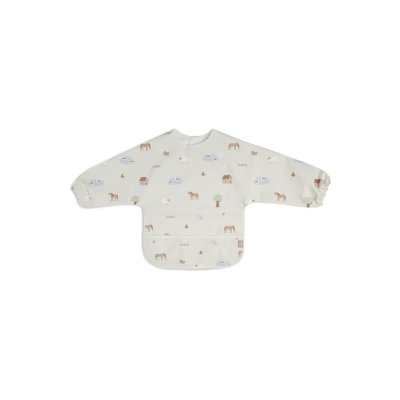 JOLLEIN Bavoir manches longues imperm&eacute;able Farm - 