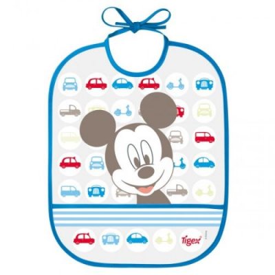 TIGEX Bavoir Peva Imperm&eacute;able Mickey - Bleu - 6 Mois Et Plus