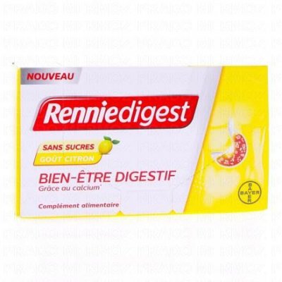 BAYER  Renniedigest Bien-&Ecirc;tre Digestif Citron 20 Sachets