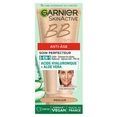 GARNIER Bb Cr&egrave;me 5-en-1 Anti-&acirc;ge Teinte Medium  - Le Tube De 50ml