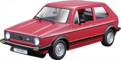 BBURAGO  -1/24 Golf GTI MK1 1979 Voiture, 18-21089, Couleur Assortie