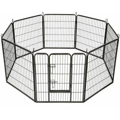 BC ELEC Bc-Elec - 5663-1305 Parc &Agrave; Chiots, Enclos Pour Chiens Et Autres Animaux, 8 Panneaux 80x80, Modulable