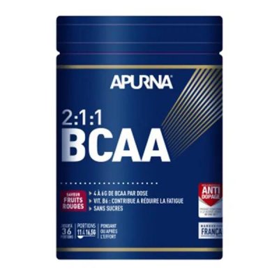 APURNA BCAA 2:1:1  go&ucirc;t Fruits Rouges - Pot 400g en poudre
