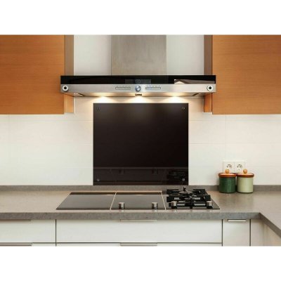 BC ELEC Bcelec Cr&eacute;dence en verre tremp&eacute; - 70 x 55 cm