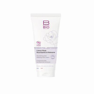 BCOMBIO  Essentielle Cr&egrave;me Pieds Nourrissante et Relaxante 100 ml