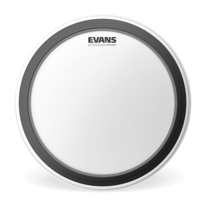 EVANS BD20EMADCW - Peau de grosse caisse blanche EMAD sabl&eacute;e, 20 pouces