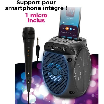 PARTY TIME Be Mix - HT2137 - Enceinte KARAOK&Eacute; sans Fil Micro Smartphone 5W