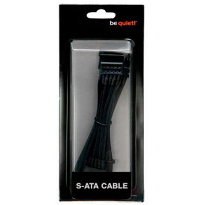 LISTAN Be Quiet BC023 C&acirc;ble d'alimentation S-ATA Noir