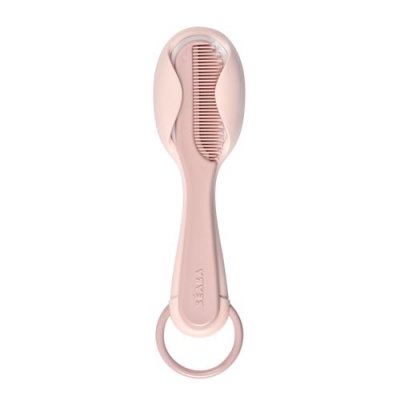 BEABA  Brosse et peigne b&eacute;b&eacute; rose
