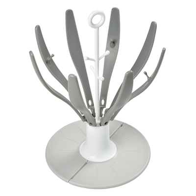 BEABA  &Eacute;gouttoir &agrave; biberon pliable Flower gris 