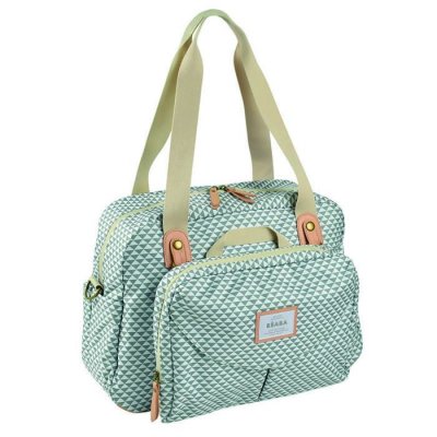 BEABA &reg; Sac &agrave; langer Gen&egrave;ve II Play Print vert sauge