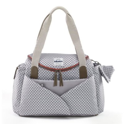 BEABA B&eacute;aba sac sydney ii ""play print"" grey/coral