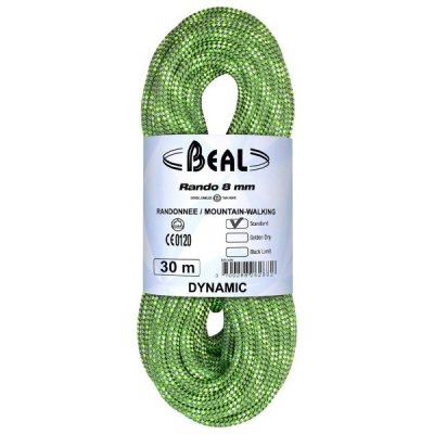 BEAL  Rando 8 mm x 20 m Vert Corde d'escalade Unisexe, Green