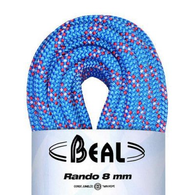 BEAL  Rando 8 mm x 30 m Bleu Corde d'escalade Unisexe, Blue