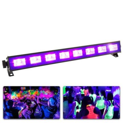 BEAMZ  BUV93 - Barre LEDs 8 LED UV, Puissance 3 Watts par LED