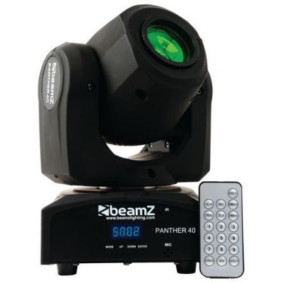 BEAMZ  panther 40 spot led movinghead 45 w 7 gobos 7 couleurs dmx t&eacute;l&eacute;commande ir Sky-150.461