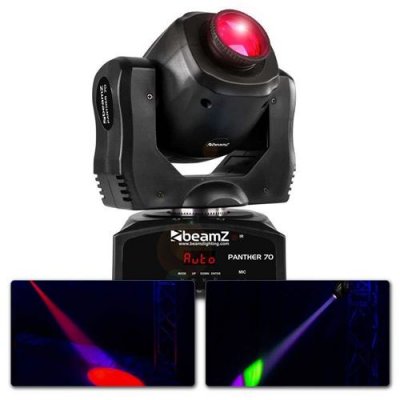 BEAMZ  Panther 70 - Lyre Spot LED 70W, mode DMX, roue de 7x Gobos, 7 couleurs