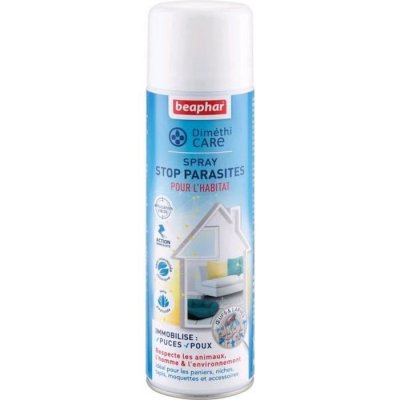 BEAPHAR  Dimethicare Spray Stop Parasites pour L'Habitat 400ml