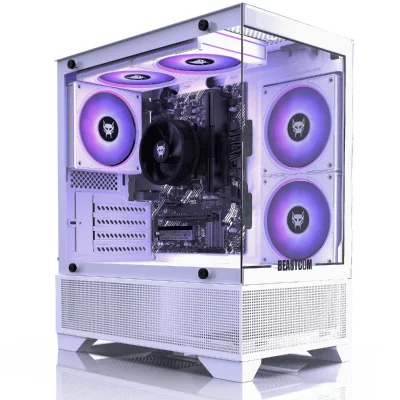 BEASTCOM  Q3 Essential Gaming Blanc, AMD Ryzen 7 5700G 8X4.60GHz, 4K Vega, 16 Go RAM, 1 To