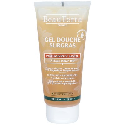 BEAUTERRA  Gel Douche Surgras Bois de Santal 100ml