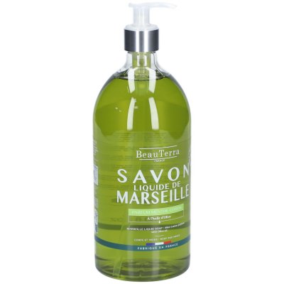 BEAUTERRA  Savon de Marseille Liquide Menthe Citron 1l