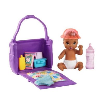 BARBIE B&eacute;b&eacute; et accessoires de Toilette - GHV86 - Coffret Poup&eacute;e Mannequin - 3 ans et +