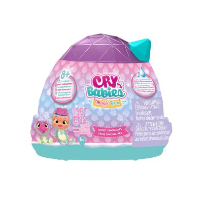 CRY BABIES MAGIC TEARS Bebes Llorones Magic Tears+pet Dino 8 Accessories Rose