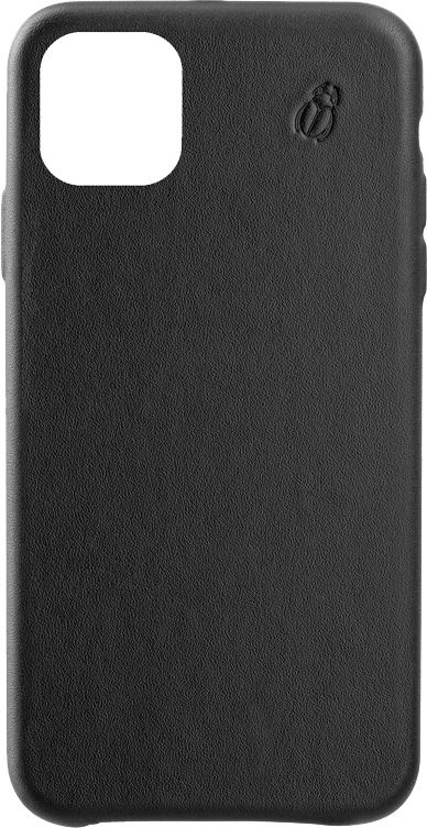 BEETLECASE  - Coque en Cuir - pour iPhone 11 - en Cuir de Bovin - Noir
