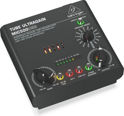 BEHRINGER  Tube Ultragain Mic500USB interface audio