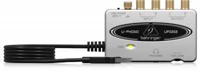 BEHRINGER  UFO202 Convertissez vos disques vinyles et cassettes en fichiers num&eacute;riques