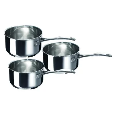 BEKA  S&eacute;rie 3 casseroles 'chef' Inox